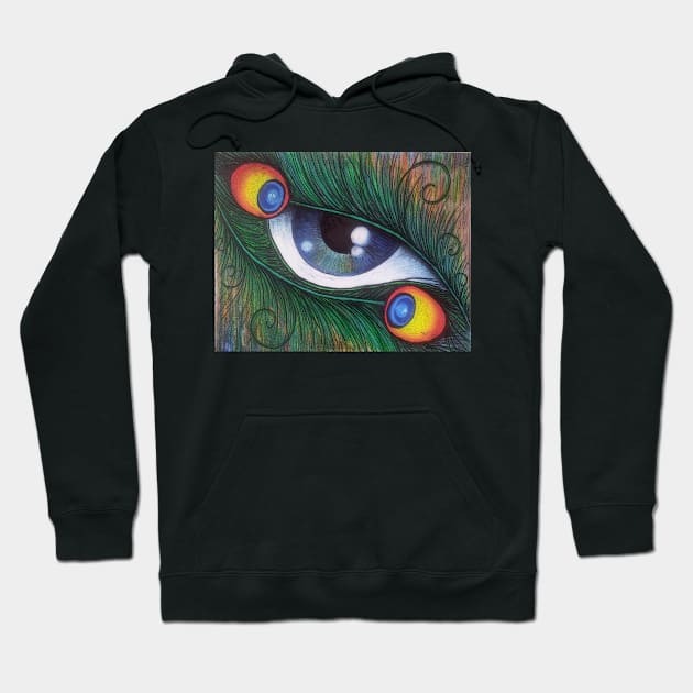 Peacock eye Hoodie by Twisted Shaman